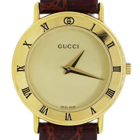 vintage gucci watch 1988|gucci gold watch vintage.